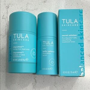 Tula Skincare Blue Face Mask and Serum Set